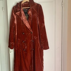 Free People Velvet Duster